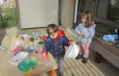 Activité bulles en crèche